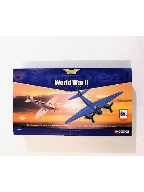 Corgi Other - Corgi 1:72 Scale DH Mosquito PR MkIV & Spitfire PRVII Set World War II AA99110